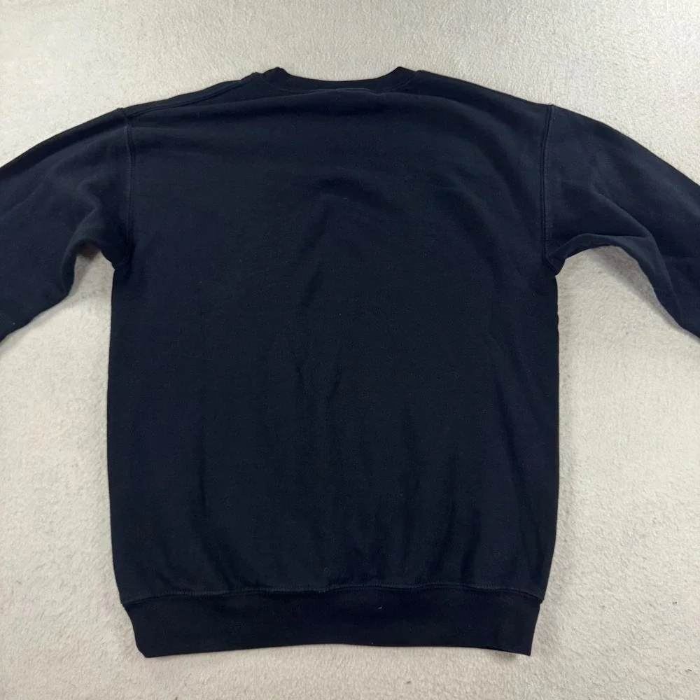 Gildan Sweatshirt Unisex Small Black Excellent TCU Titans Faux Knit Graphic